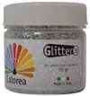 GLITTER PRISMATICI IN POLVERE 50 GR. COLORE ARGENTO 12 PEZZI