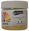 GLITTER PRISMATICI IN POLVERE 50 GR. COLORE ORO 12 PEZZI