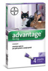 BAYER ADVANTAGE SPOT ON 80 PER GATTI E CONIGLI OLTRE KG.4 4 PIPETTE