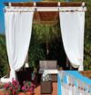 TENDE GAZEBO 100% POLIESTERE CON BRETELLE CM140X270 BIANCO