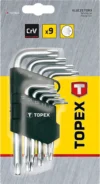 CHIAVI TORX 9 PEZZI TOPEX