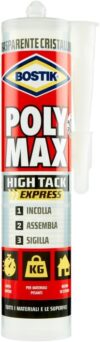 ADESIVO SIGILLANTE UNIVERSALE ‘POLY MAX’ HTE 300 GR. CRISTAL – BOSTIK