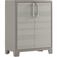 ARMADIO BASSO 2 RIPIANI IMPERMEABIL GULLIVER PPL SABBIA BEIGE 2 ANTE CM 80X44 H.CM 100 KETER - immagine 2