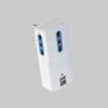 ADATTATORE 3 VIE + USB SPINA 16A – 3 PRESE 10/16A + 2 PRESE USB DC5V 2,1A 9026U – IDEAL STAR